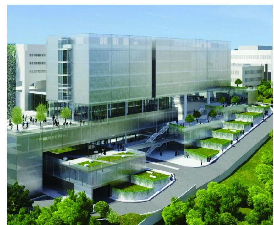 Faculty of Public Health building, Fanar campus, with planted terraces
